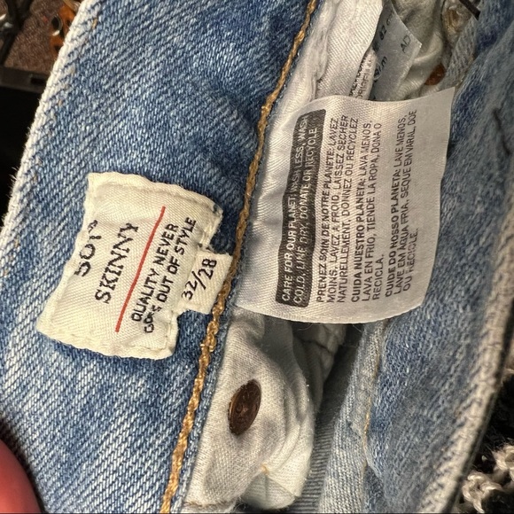 Levi’s made and crafted 501 skinny jeans women’s 32 high waisted - Picture 8 of 15